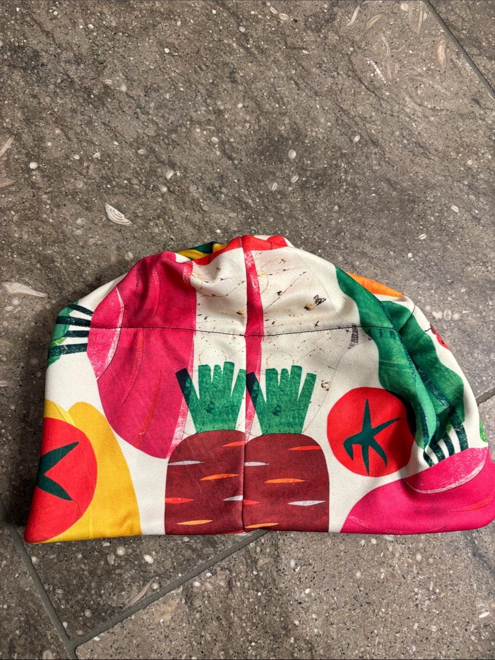Fraser Design Colorful Vegetable Print fleece lined hat - Picture 3 of 9